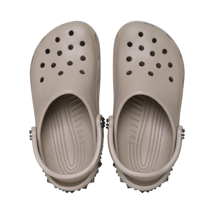 Crocs Classic Studded Clog - Unisex Taupe