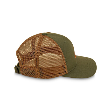 Gorro Martha Alerces Trucker Hat Verde y marrón