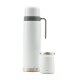 Set termo Comet Bologna 1 lt + Mate de 160 ml Blanco
