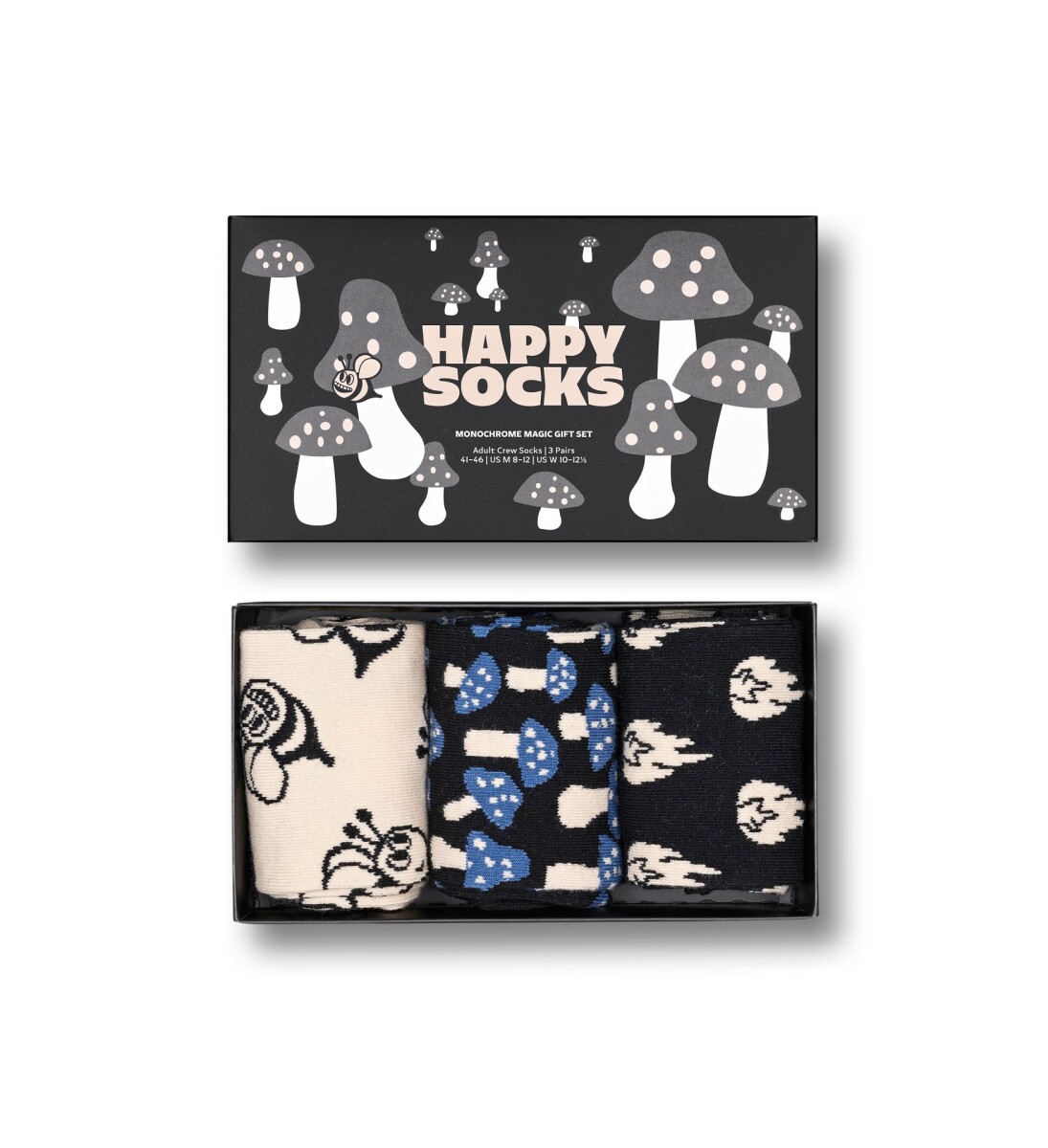 Happy Socks Medias Pack De 3 Pares Regalo - Monochrome Magic 