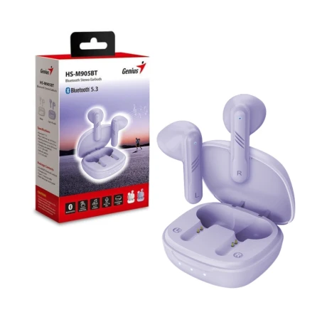 Auriculares Tws Genius HS-M905BT Violeta 001