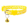 Collar Para Gatos Animal Print Con Cascabel AMARILLO