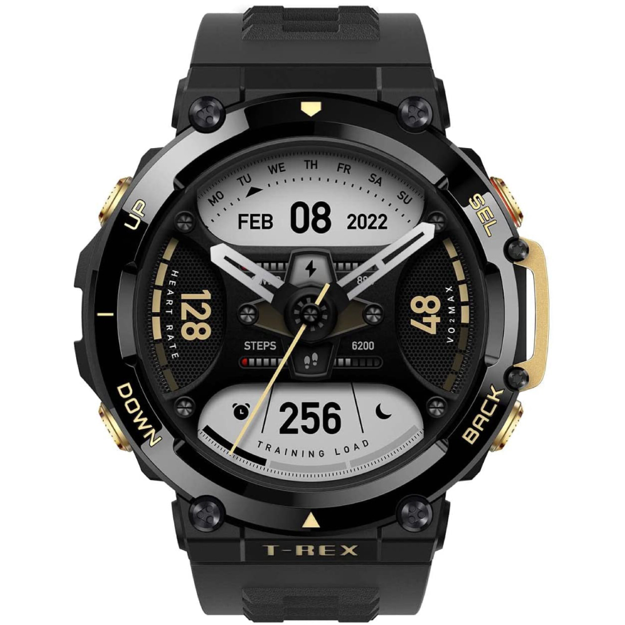 Reloj Smart Huami Amazfit T-rex 2 Negro Y Dorado — AMV Store