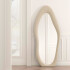 Espejo Mango, Cuerpo Entero, Forma Irregular BEIGE