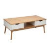 Mesa De Centro2 Cajones Nordica Blanca Mesa De Centro2 Cajones Nordica Blanca