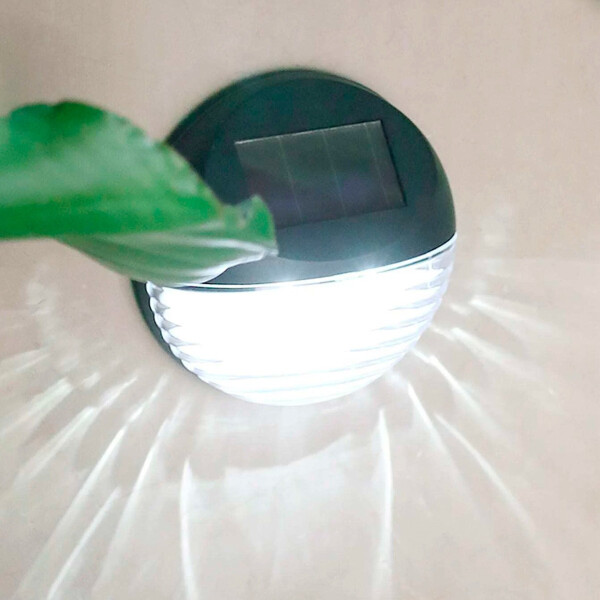 Lampara Solar Farol Redondo Sensor Luz Aplique Caminero Lampara Solar Farol Redondo Sensor Luz Aplique Caminero