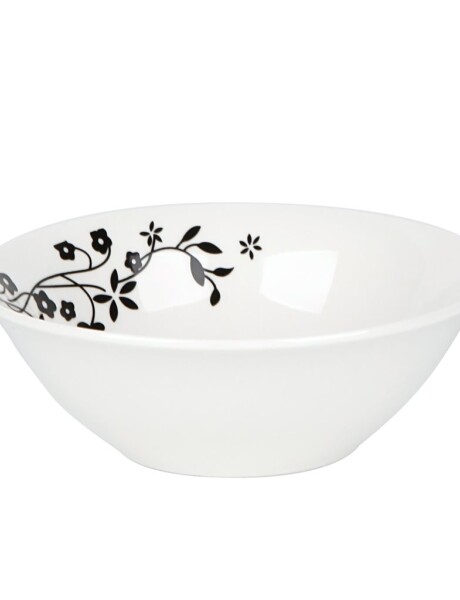 BOWL PORCELANA D13CM FLORES NEGRAS BOWL PORCELANA D13CM FLORES NEGRAS