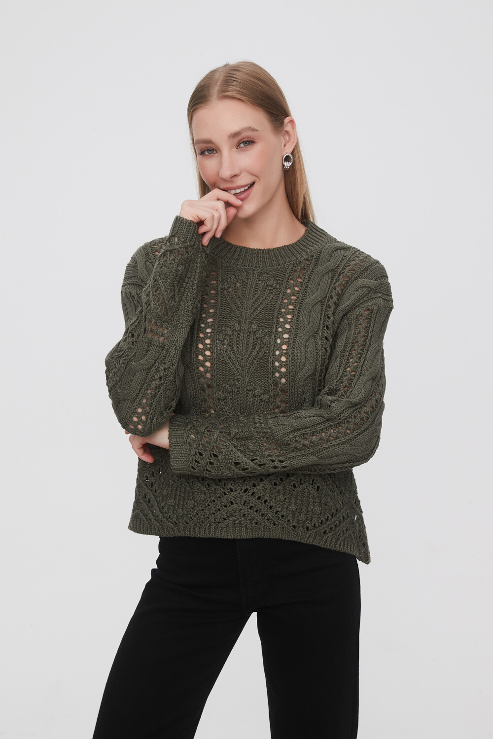 Sweater Ranca Verde Oliva Oscuro