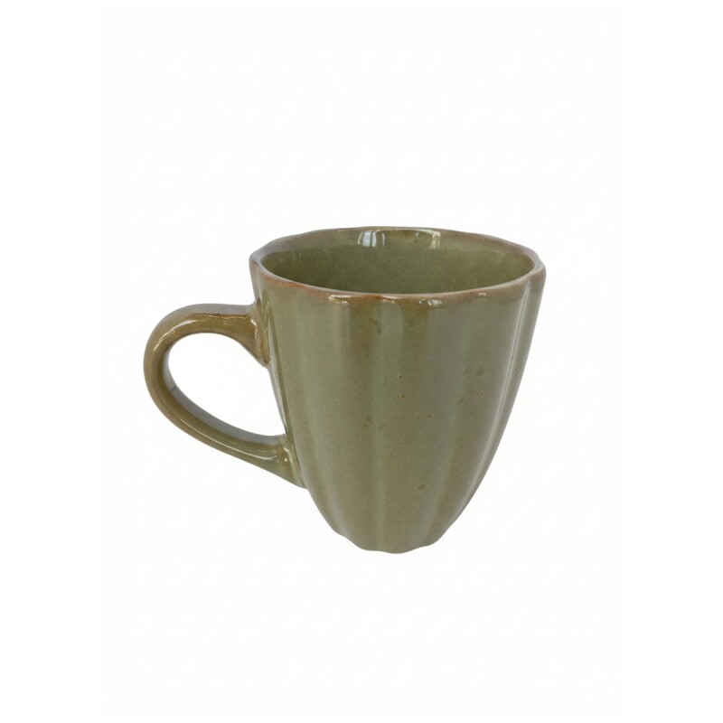TAZA CERAMICA VERDE MUSGO 9X10.5CM Unica