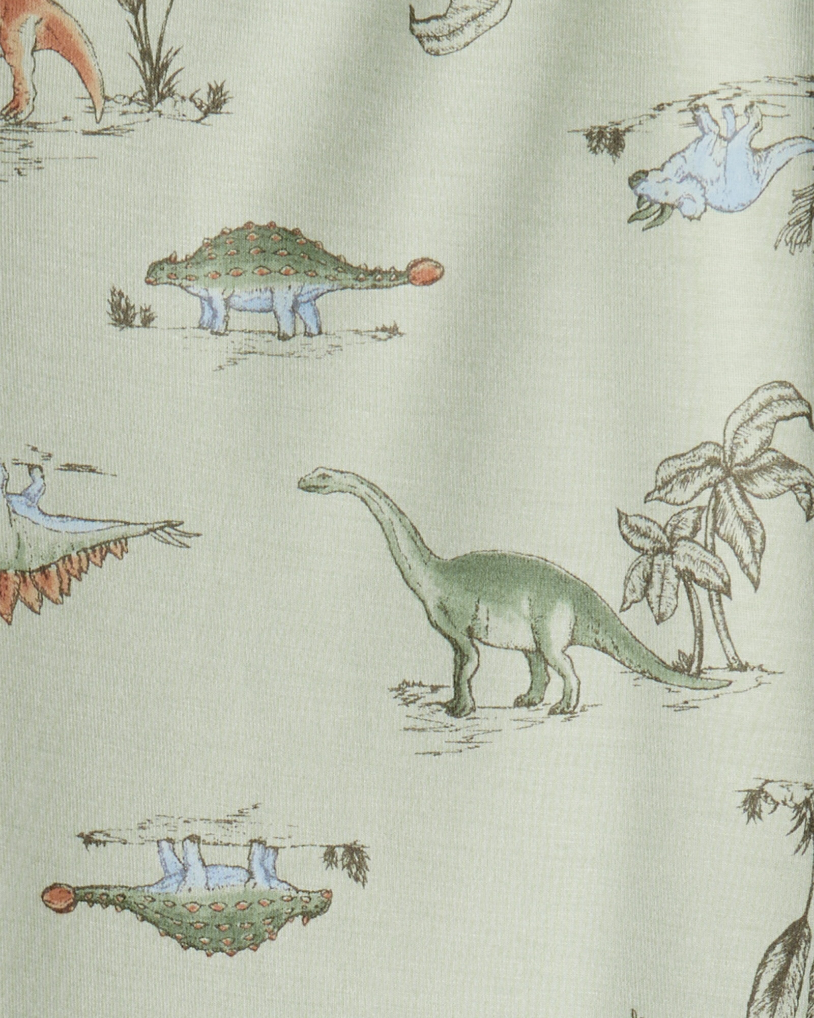 Pijama dos piezas de viscosa Ecovero, diseño dinos, línea Purelysoft Sin color