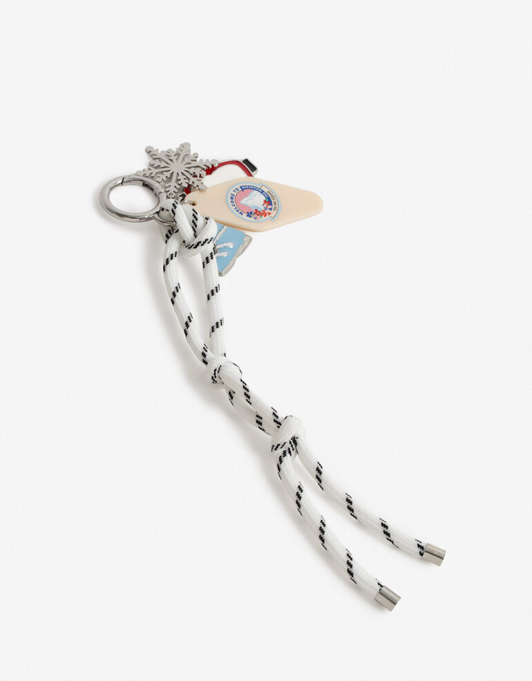 Llavero Cordón Llavero Y Bag Charm Ski - Combinacion Multicolor