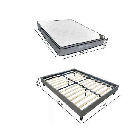 Sommier Queen Hamptons Ruthenium Sommier Queen Hamptons Ruthenium