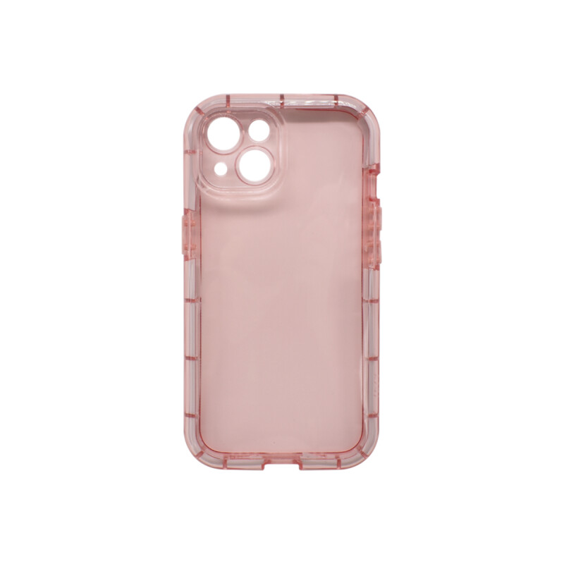Protector iPhone 13/14 transparente color rosa Protector Iphone 13/14 Transparente Color Rosa
