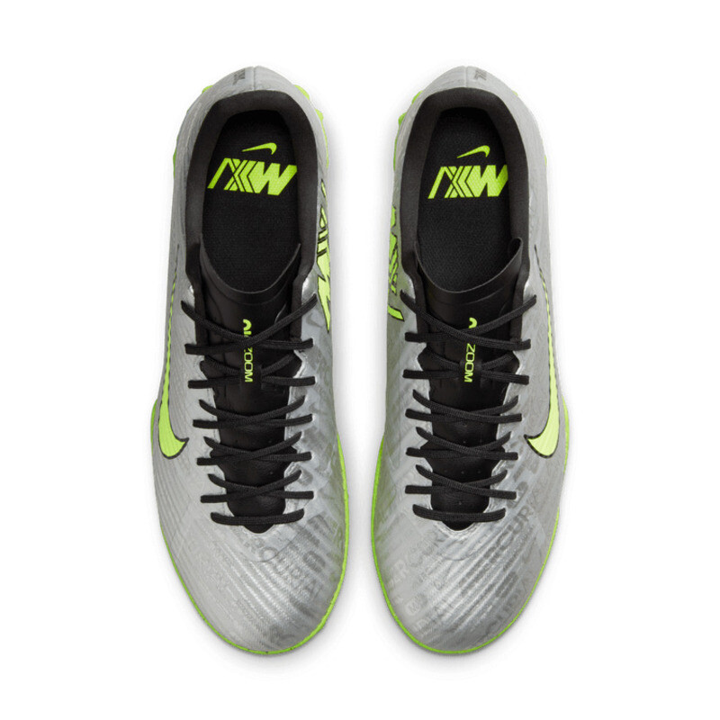 Championes Nike de Fútbol 5 de Hombre - FB8396-060 Plata-verde Fluor