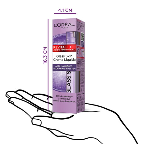 Crema Líquida L'Oréal Paris Revitalift Filler Glass Skin 50ml Crema Líquida L'Oréal Paris Revitalift Filler Glass Skin 50ml