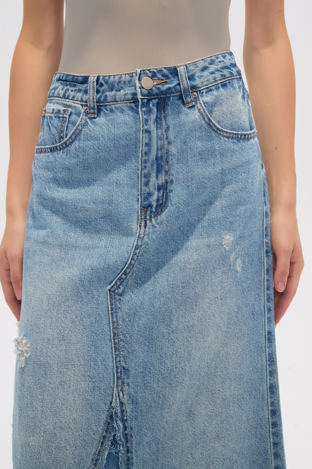 Falda Poscal Azul Claro