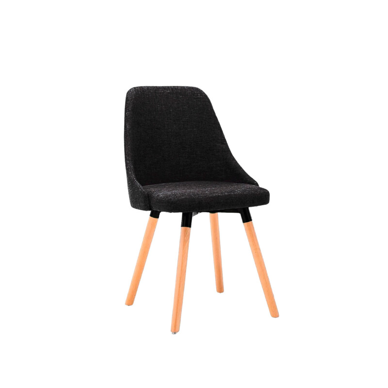 Silla de comedor Lumax modelo Harvey en tela Gris
