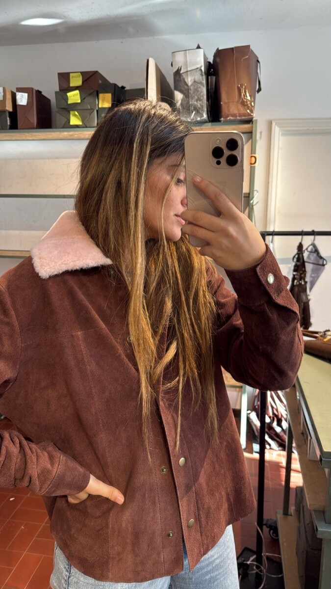 Warm Shirt - Chocolate / Rosado 