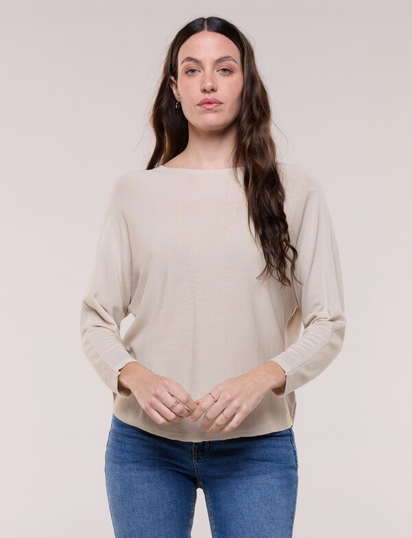 Buzo Básico Manga Dolman BEIGE