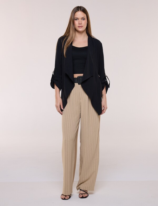 Chaqueta Cintura Ajustable NEGRO