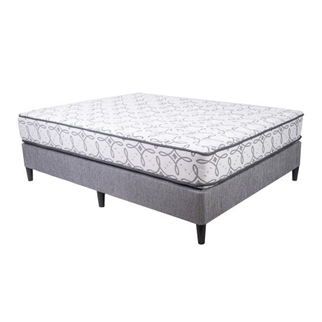 SOMMIER QUEEN ESPUMA ALTA DENSIDAD VANILA
