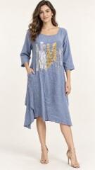 VESTIDO MILA Celeste