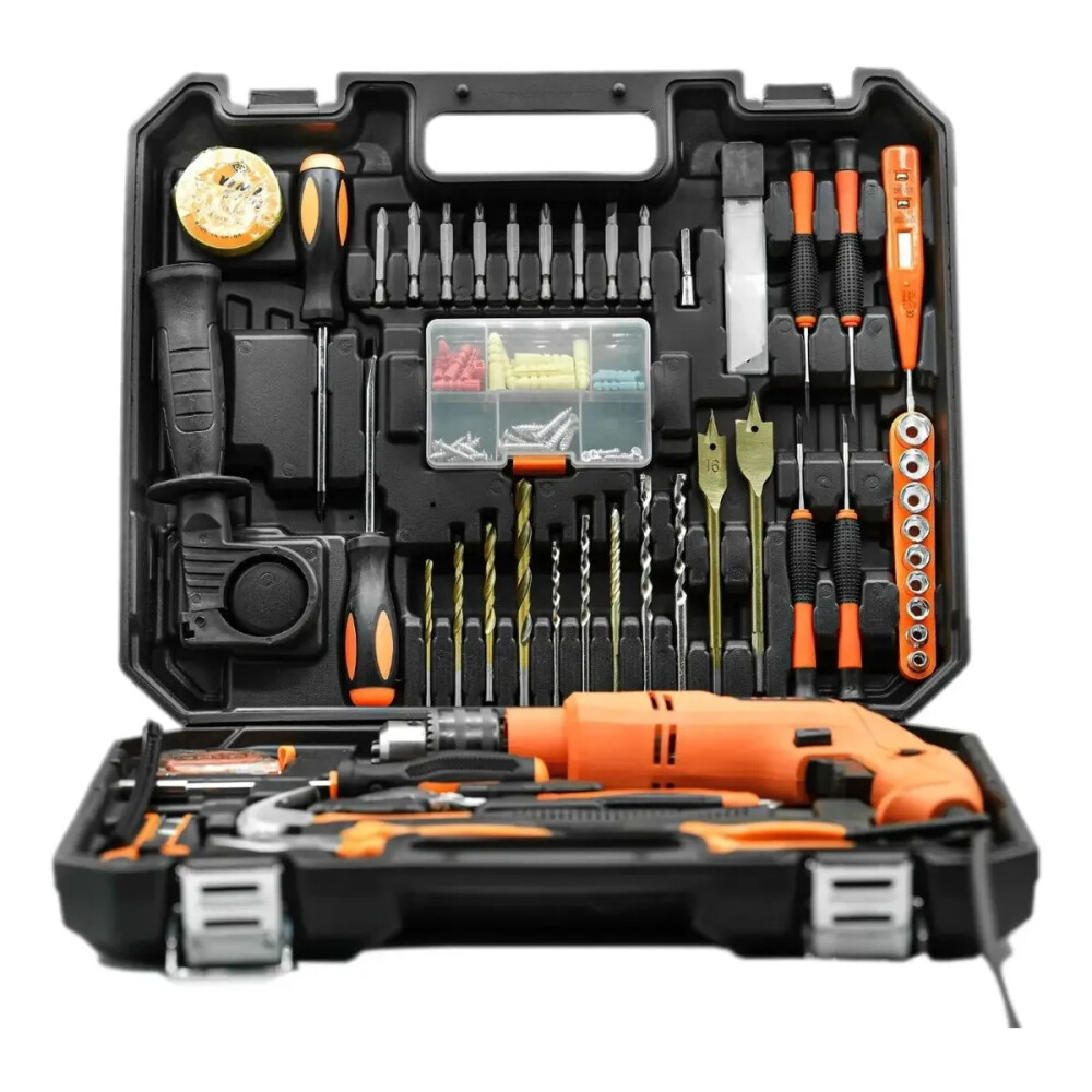 Kit Herramientas Combinadas con Taladro de 600 W Kit Herramientas Combinadas con Taladro de 600 W