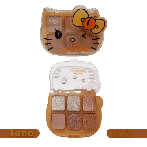 Paleta de iluminadores 6 tonalidades Paleta De Iluminadores 6 Tonalidades