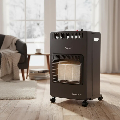 Estufa a Super Gas Cuori Modelo Vulcano Plus con Válvula Negro