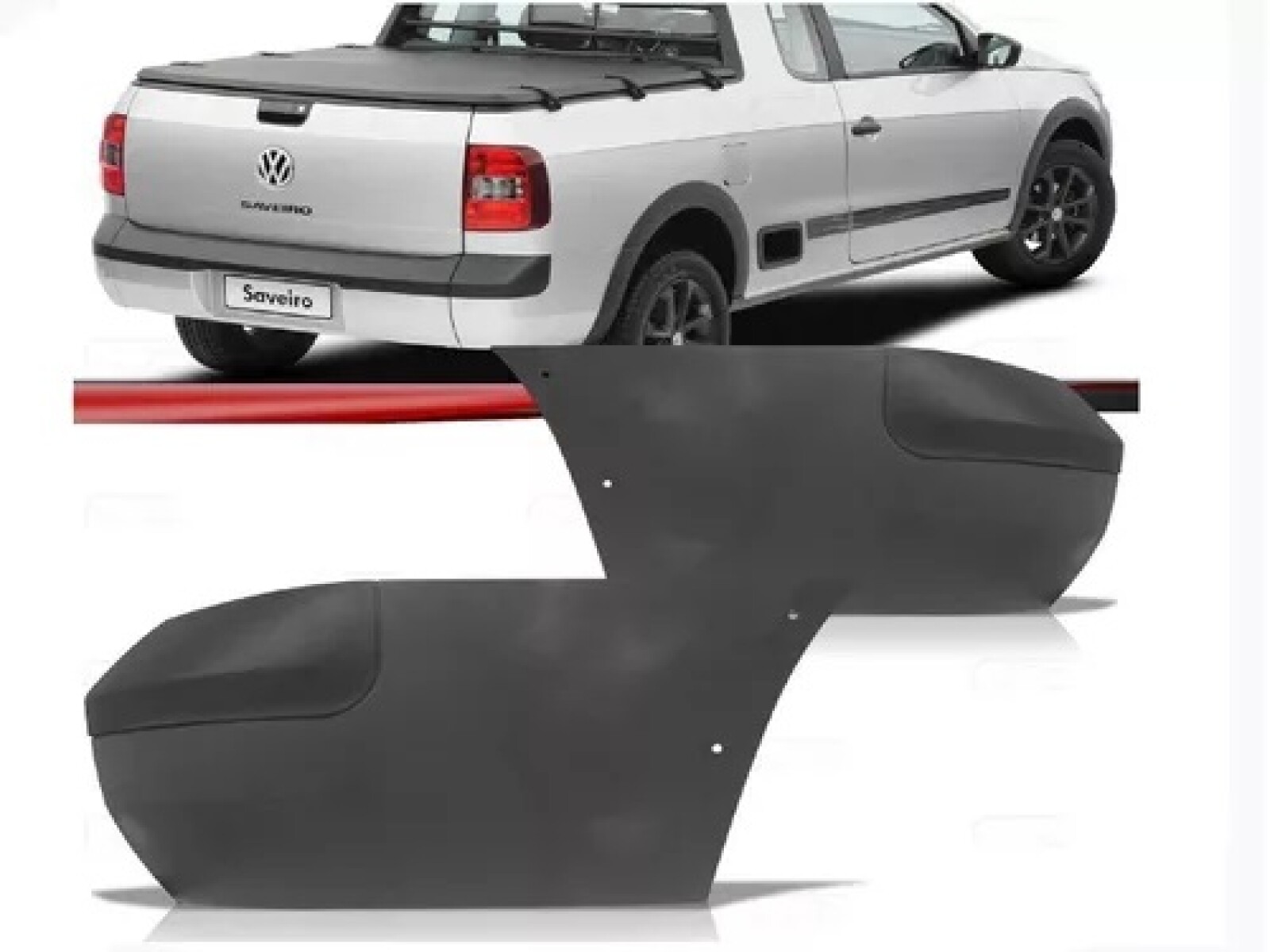 PUNTERA DE PARAGOLPE TRASERA DERECHA SAVEIRO CROSS G6 10/15 PARA SENSOR 