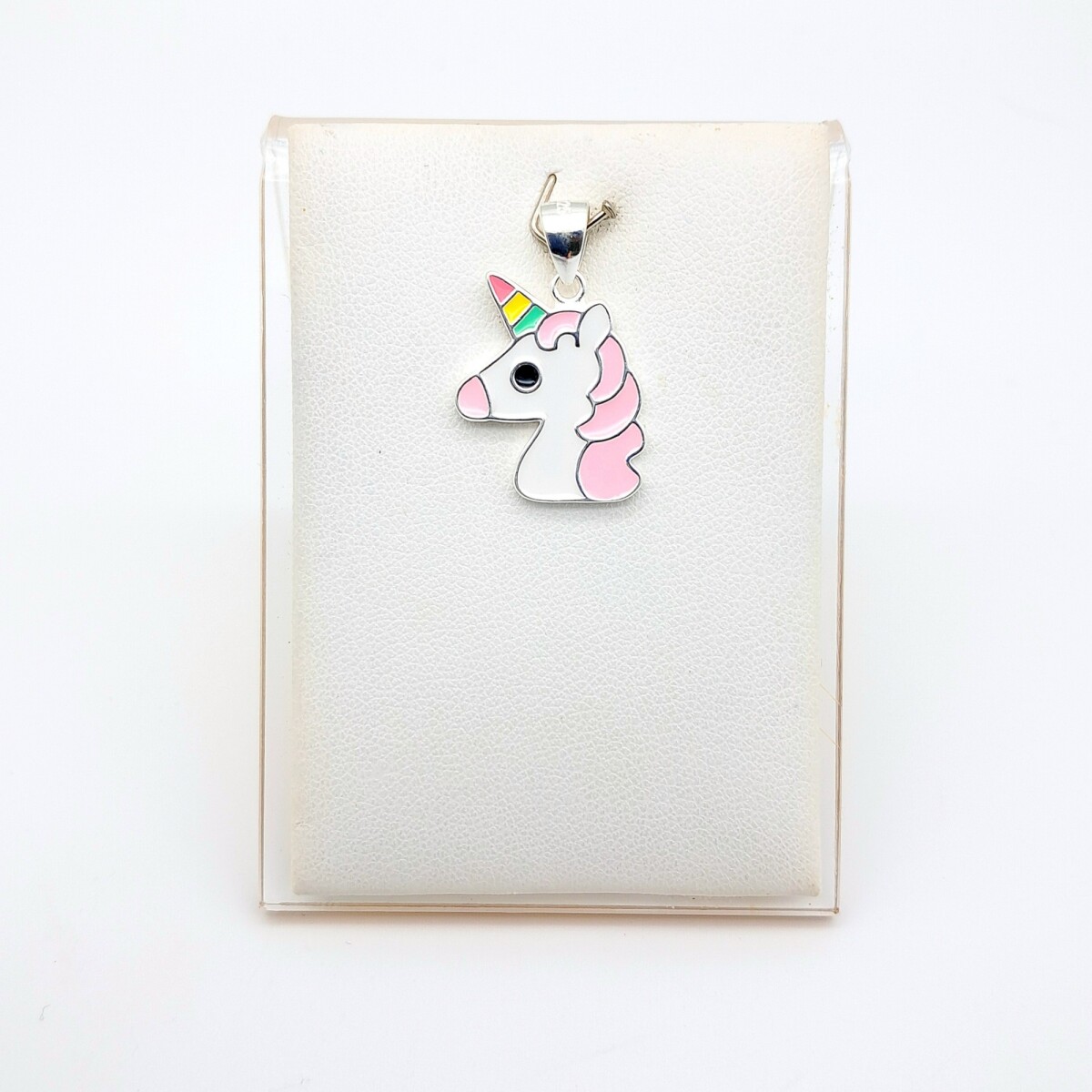 Dije de plata 925 con esmalte, UNICORNIO. 