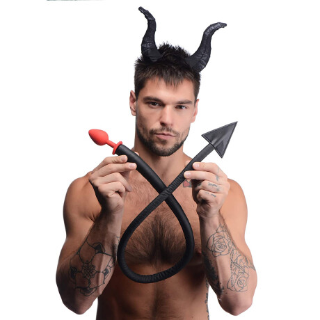 Set Plug Anal + Cuernos Devil Tailz Set Plug Anal + Cuernos Devil Tailz