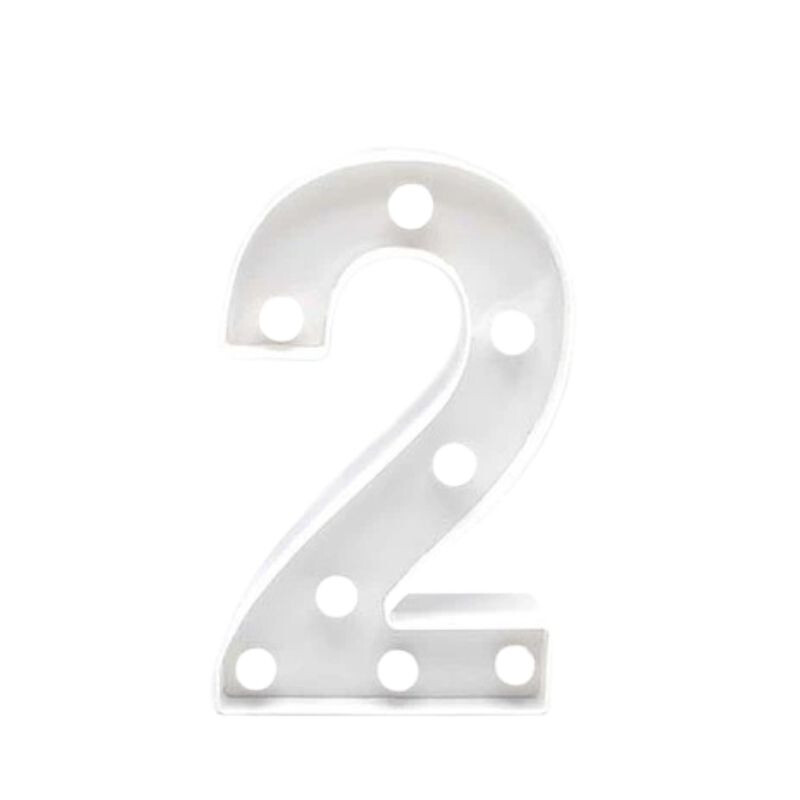 Número Blanco 16cm 2