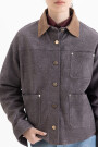 CHAQUETA MIX Gris