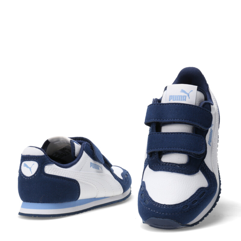 Championes de Niños Puma Cabana Racer SL 20 V Blanco - Azul Marino