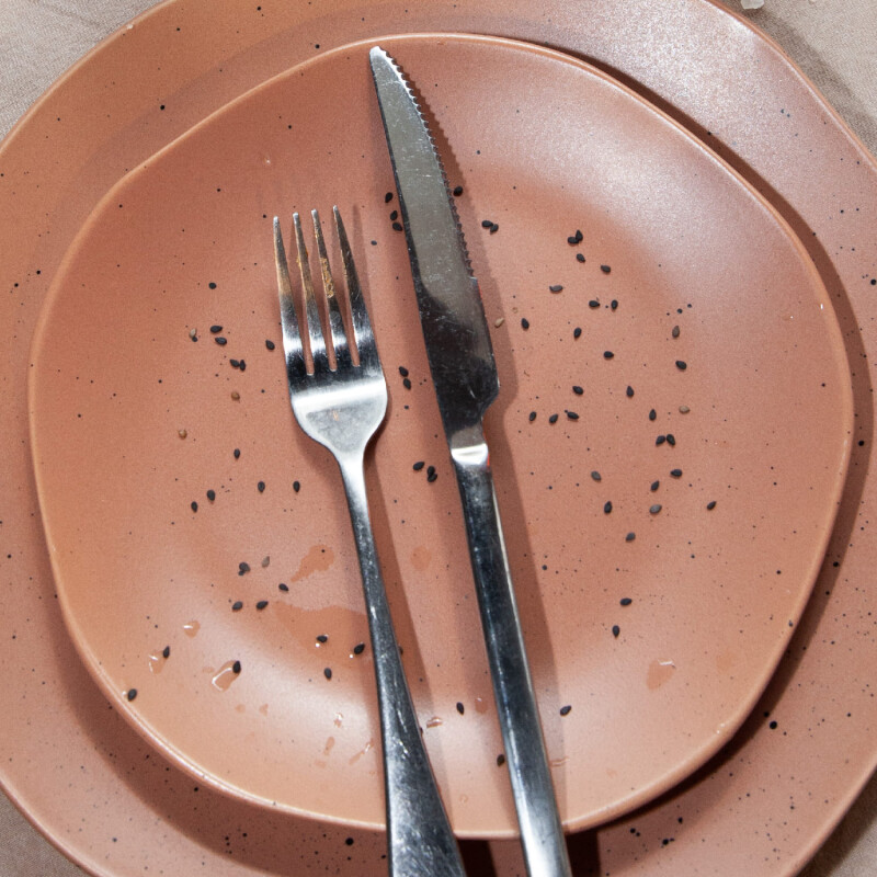 Plato de postre de cerámica Plato de postre de cerámica