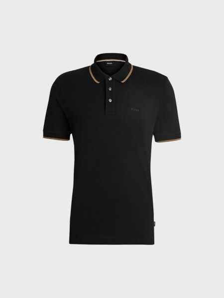 BOSS Black - Polo Parlay 190 Regular Fit Negro