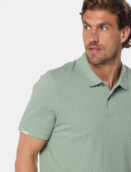 REMERA POLO ESTAMPADA Verde