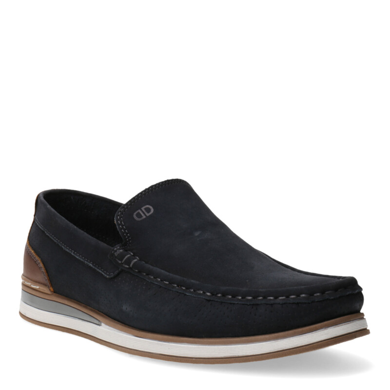 Zapato de Hombre Democrata ROM Azul Marino - Marrón Tabaco