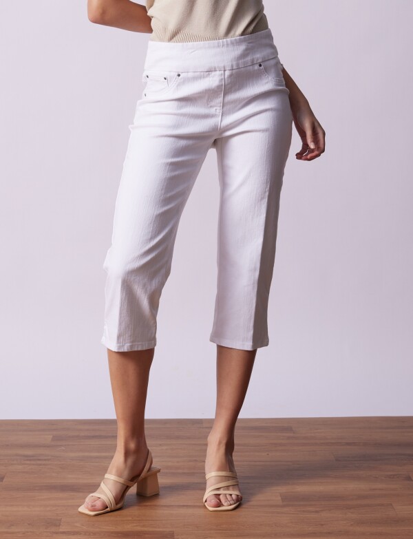 Capri Algodon Denim BLANCO