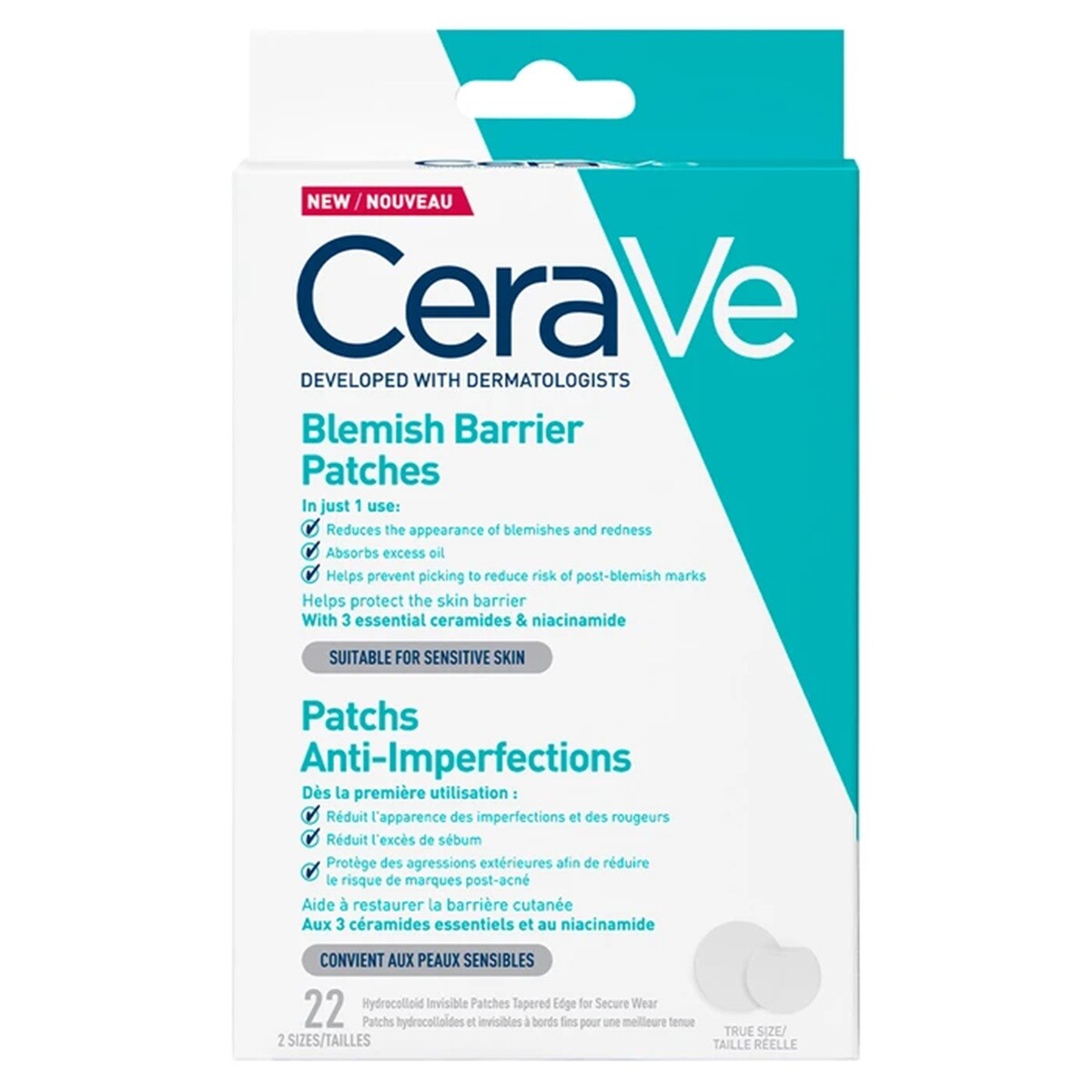 Parches Anti Imperfecciones Cerave Acne 22 Uds. 