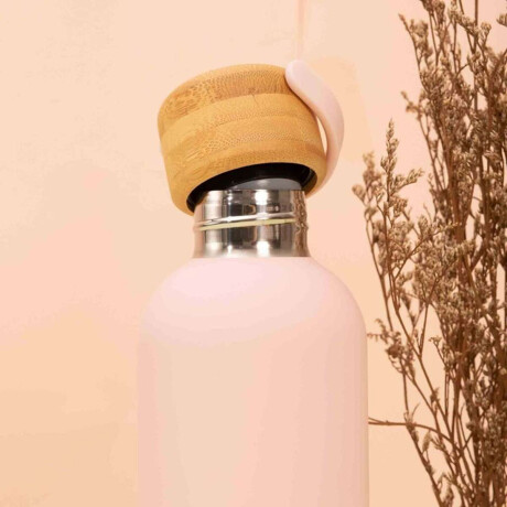 Botella con tapa de madera 750ml Marron