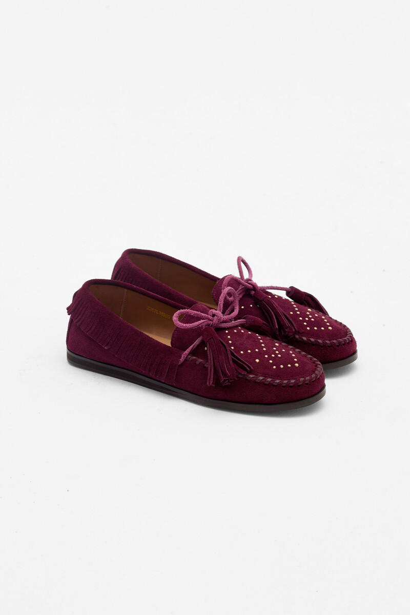 Mocasín Fawn Bordo