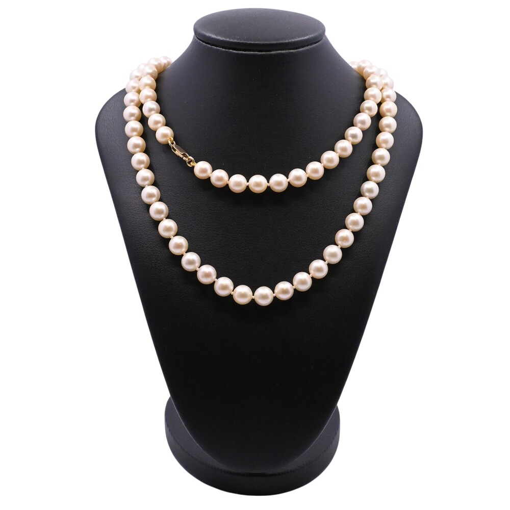 Collar de perlas de cultivo y oro 18 k. Collar de perlas de cultivo y oro 18 k.