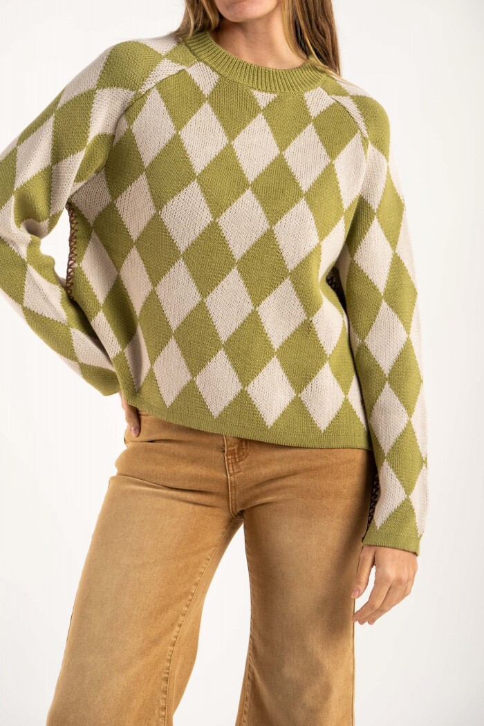 Sweater Rombos Oliva