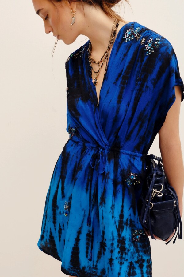 VESTIDO MIKI SAREE OCEAN Azul