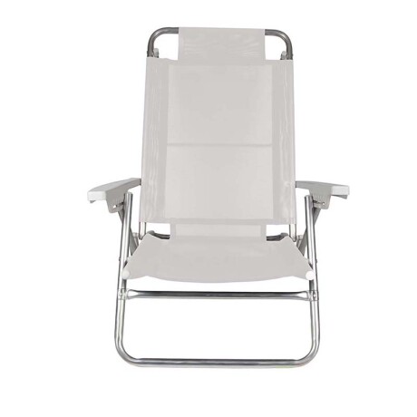 Silla Reposera Mor Summer Aluminio 6 Posiciones Blanca