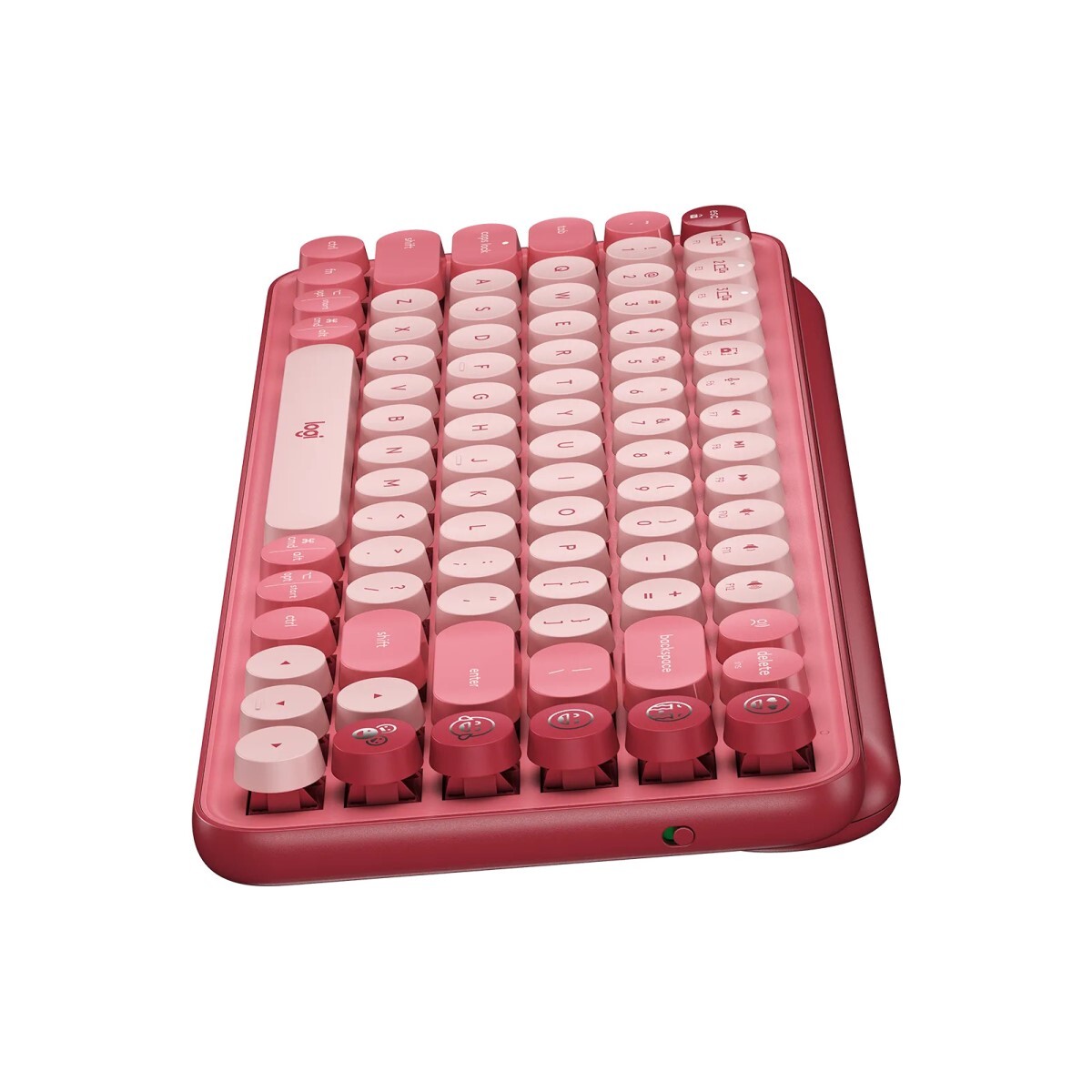 TECLADO LOGITECH POP KEYS INALÁMBRICO BLUETOOTH C/ EMOJIS Coral