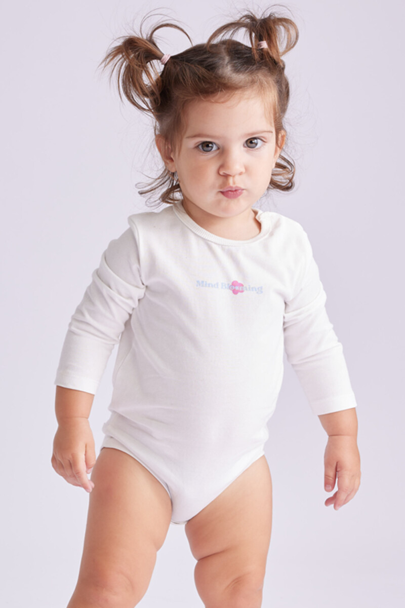 Body manga larga Mind Blanco