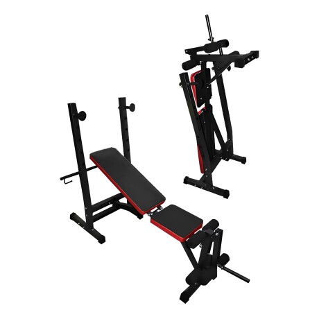 Combo Banco Multifunción ZGS-261 + Barra Recta Mancuernas y 45Kg en Discos de Pesas Combo Banco Multifunción ZGS-261 + Barra Recta Mancuernas y 45Kg en Discos de Pesas